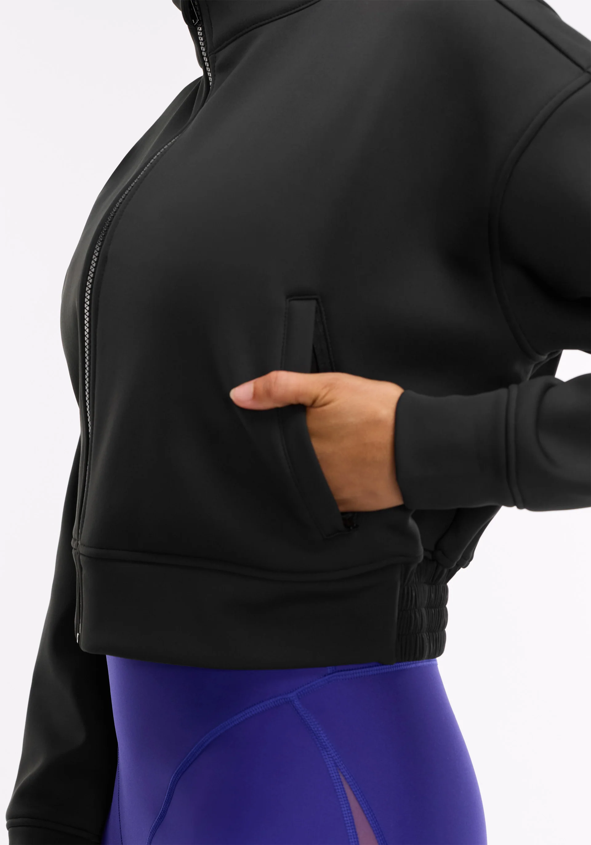 Interlock Cropped Bomber - Image 5