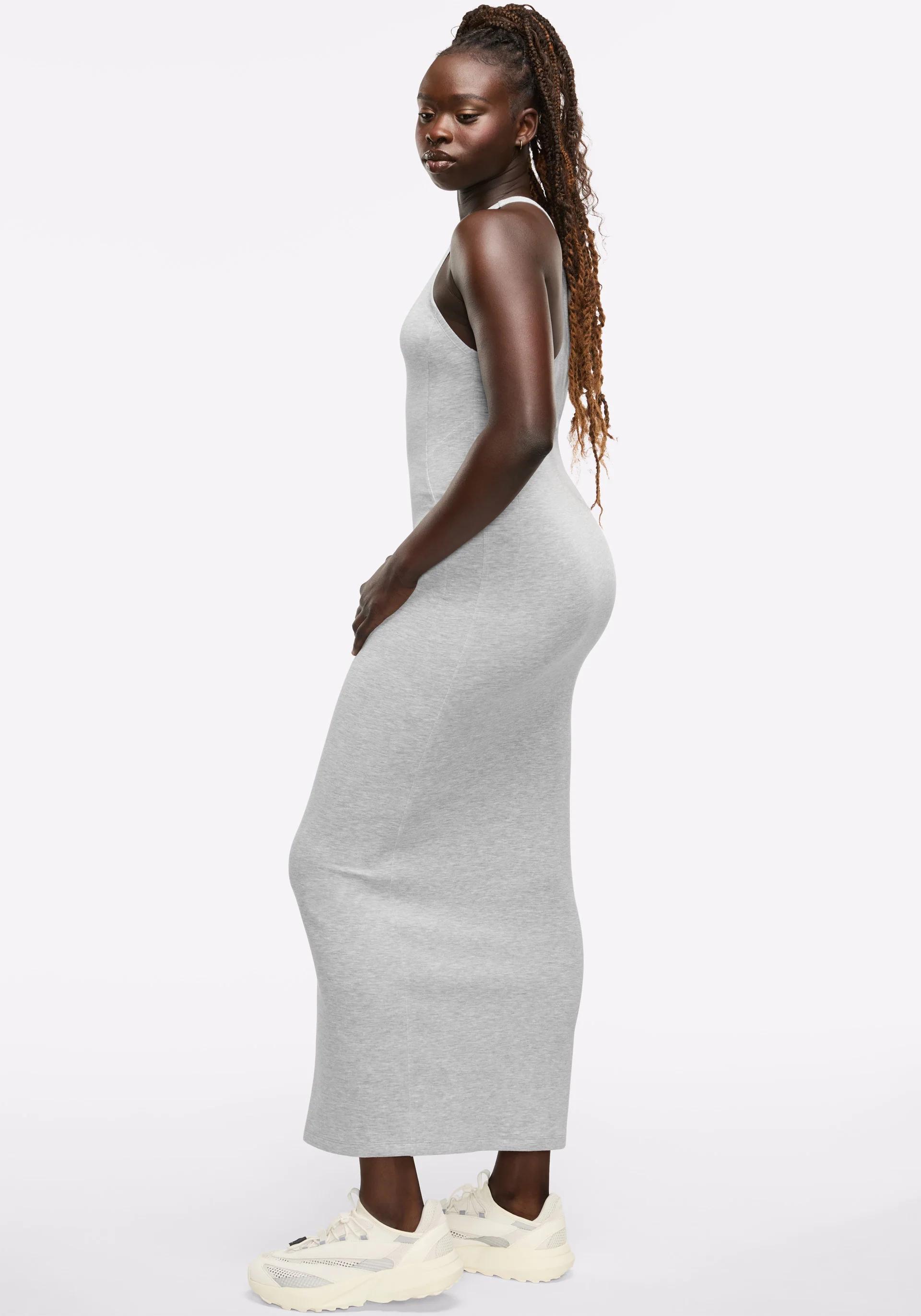 Racerback Maxi Zip Dress - Image 4