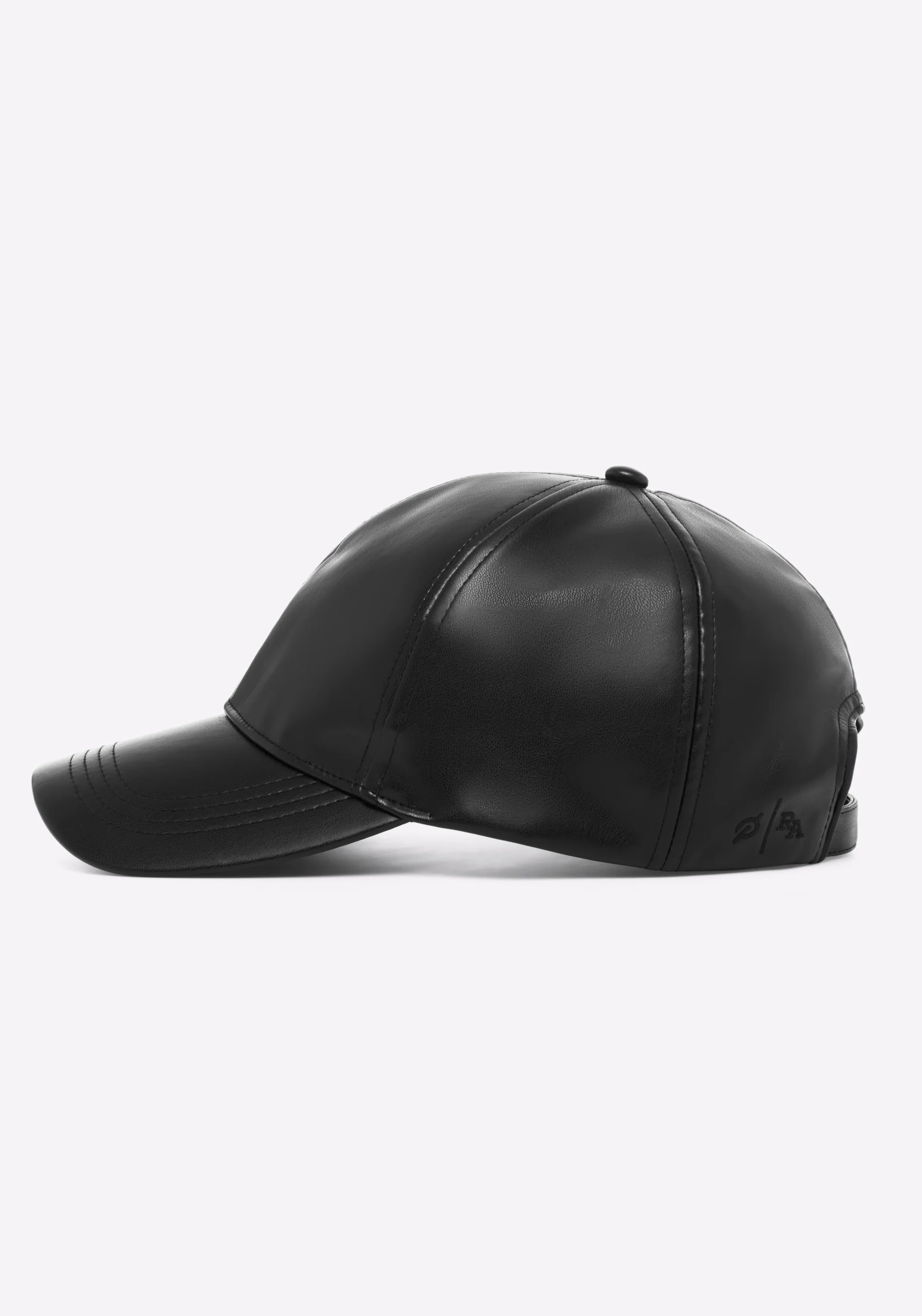 Vegan Leather Baseball Cap - Image 3