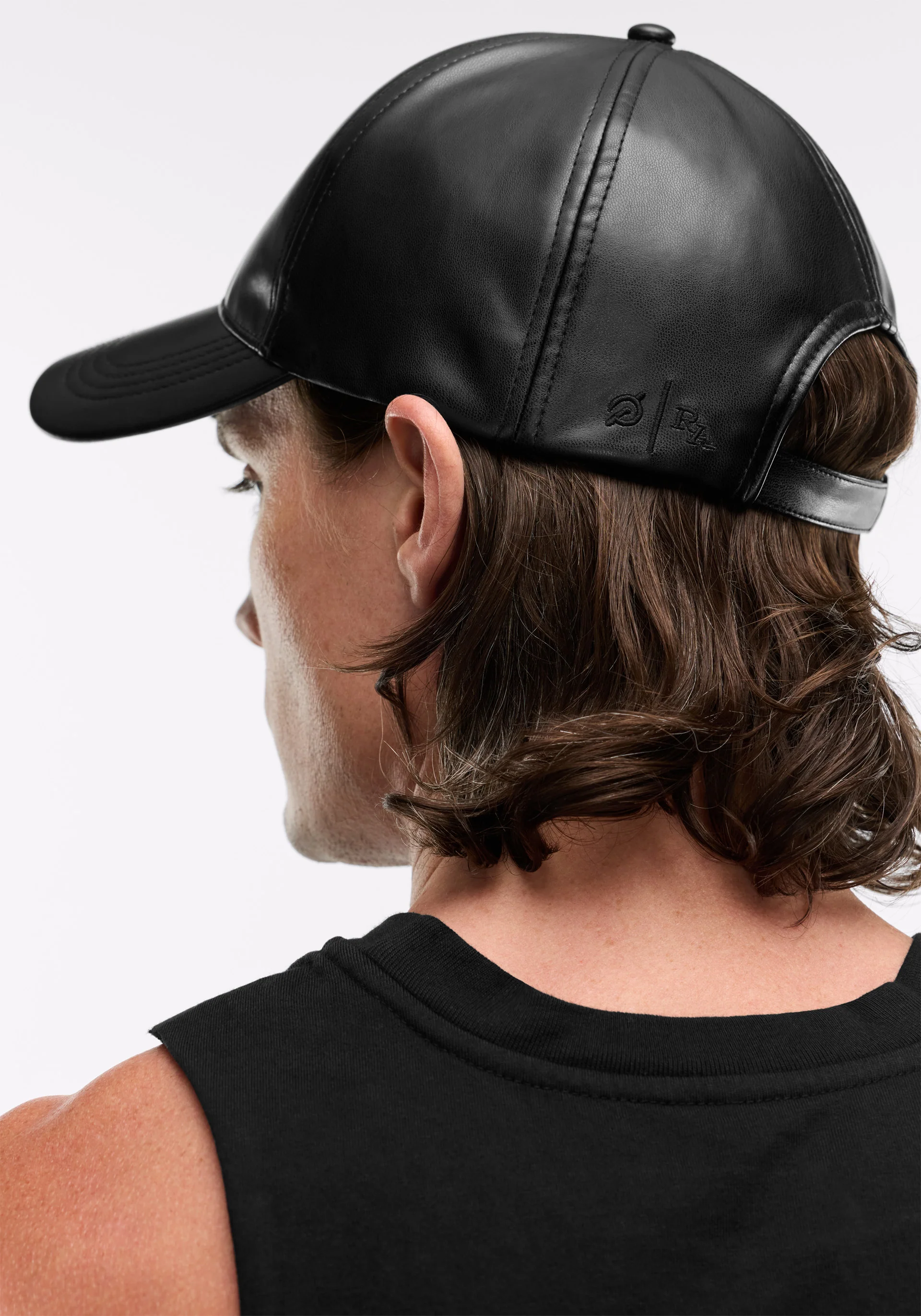 Vegan Leather Baseball Cap - Image 5