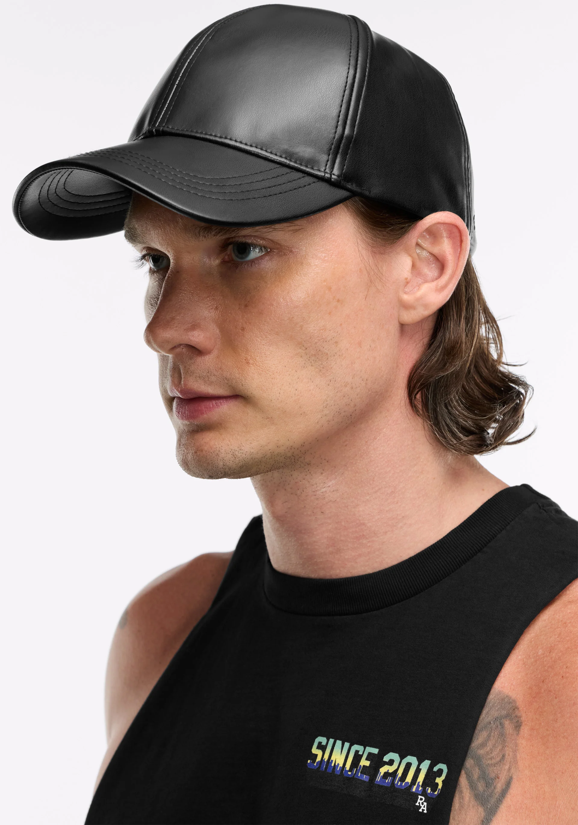 Vegan Leather Baseball Cap - Image 6
