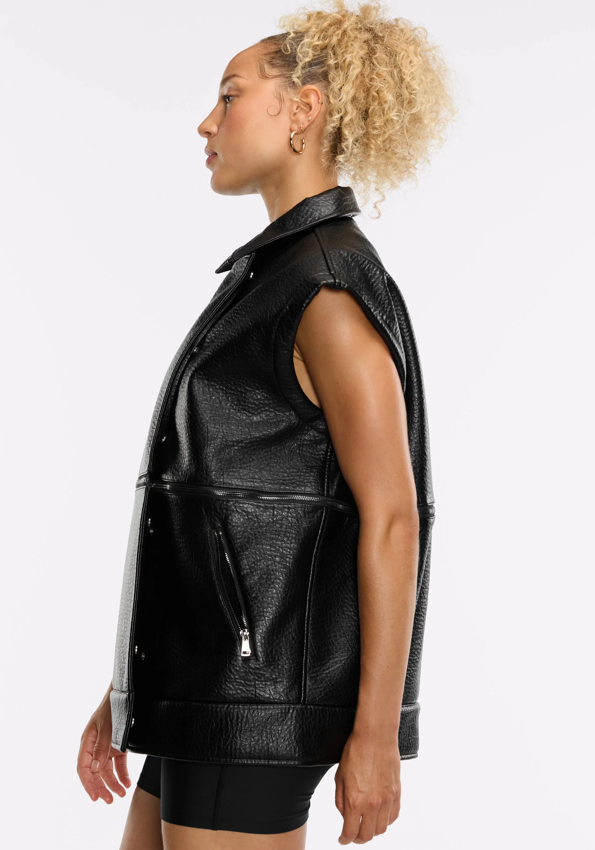 Faux Leather Moto Jacket - Image 15